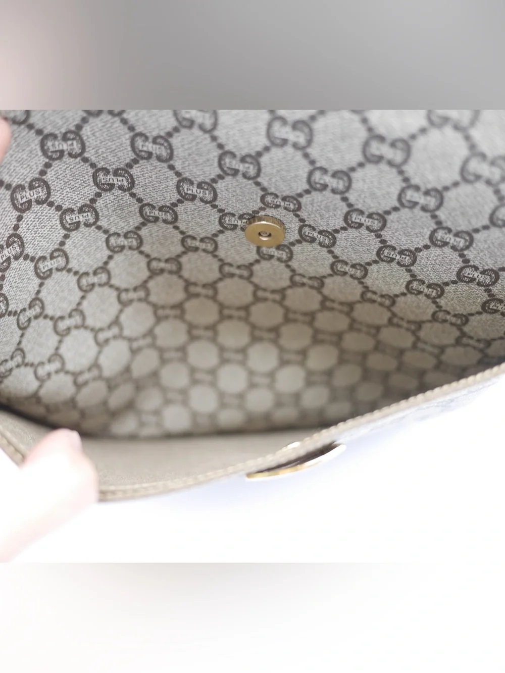 🍓GUCCI GG PVC Sherryline Shoulder Bag